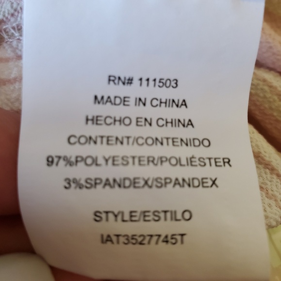 LILY WHITE OFF SHOULDER STRIPED BLOUSE SIZE S - Picture 7 of 8